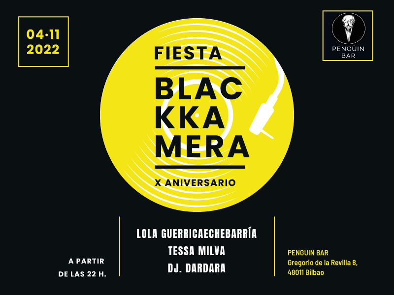 Ven a celebrar el X Aniversario de Blackkamera