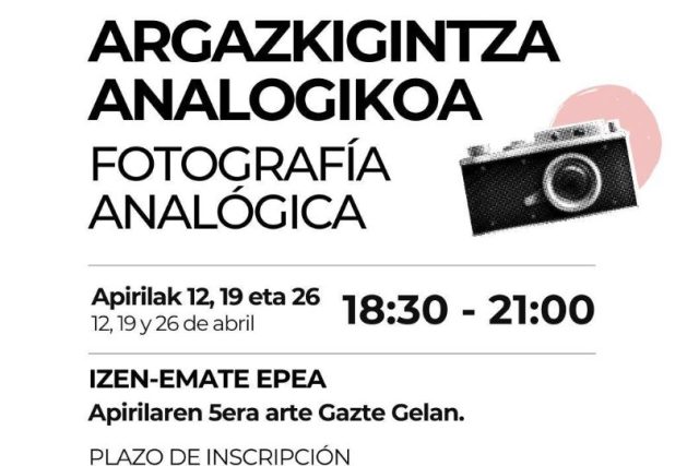 Colaboración de Blackkamera con Meraki. Curso de fotografía analógica en Portugalete.